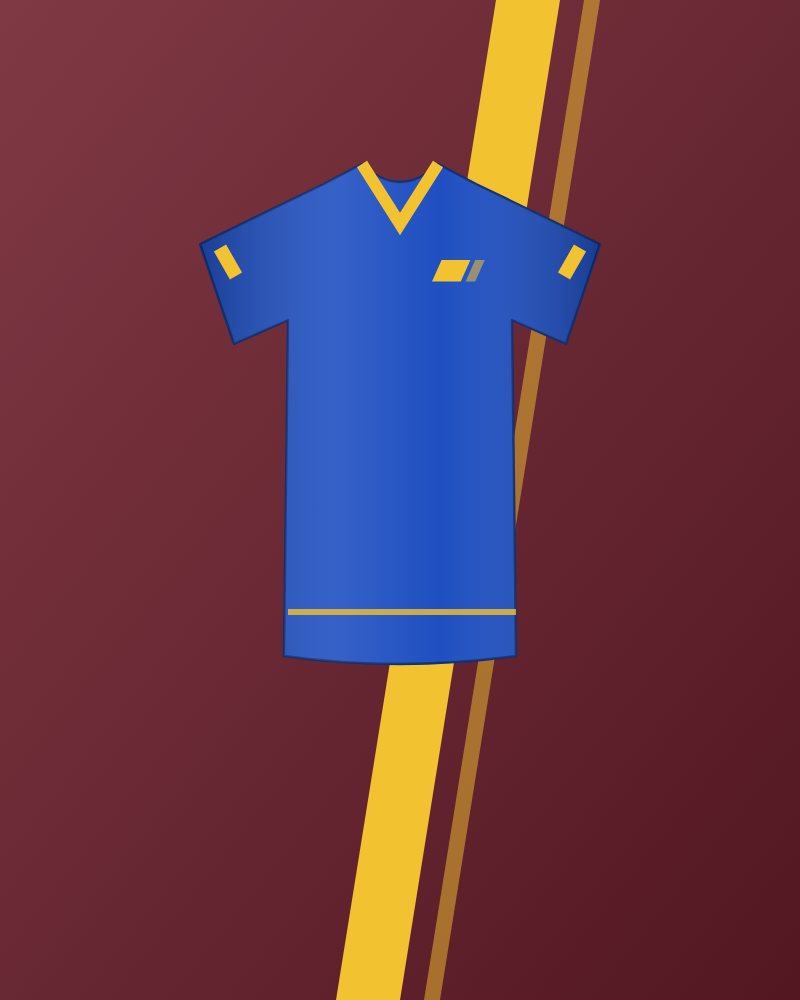 Royal blue cricket jersey