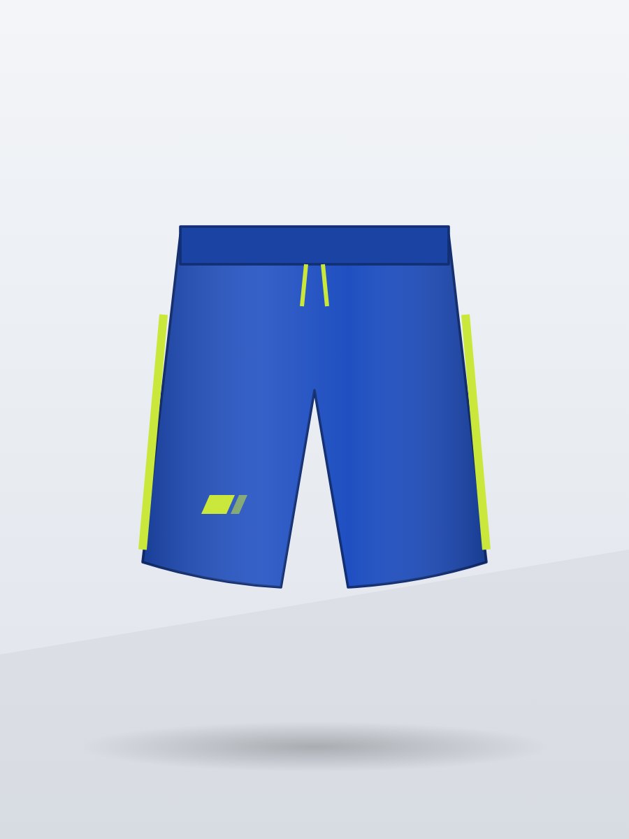 Split 7-inch Run Shorts, Royal Blue, front view