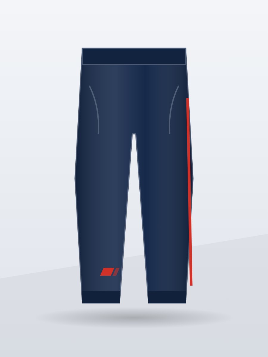 Transit Track Pants, Navy, front view