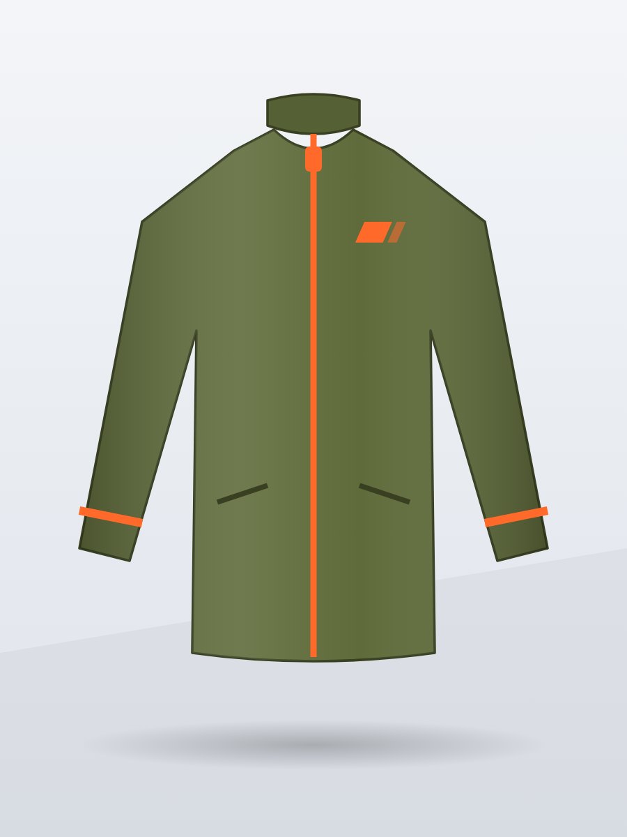 Stormline Windcheater, Olive, front view