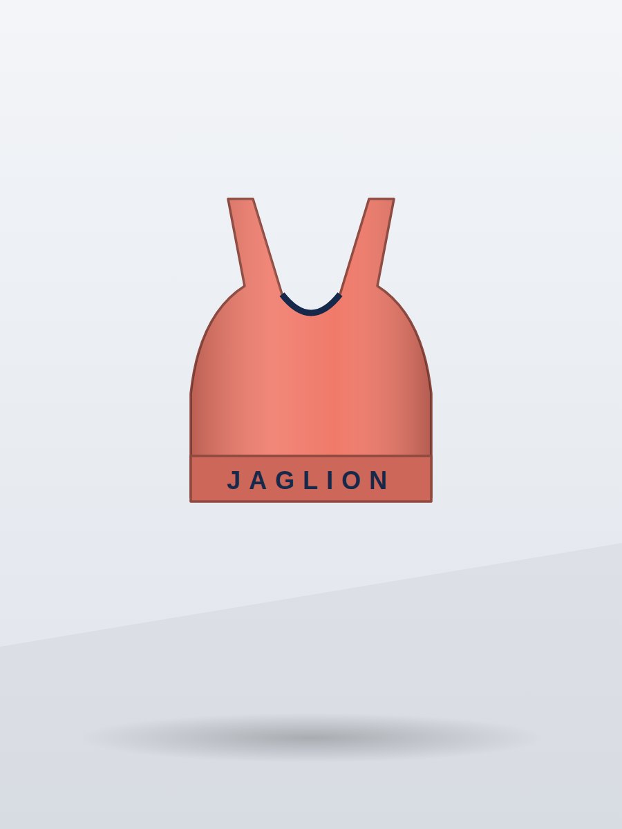 Stride High-Support Sports Bra, Coral, front view