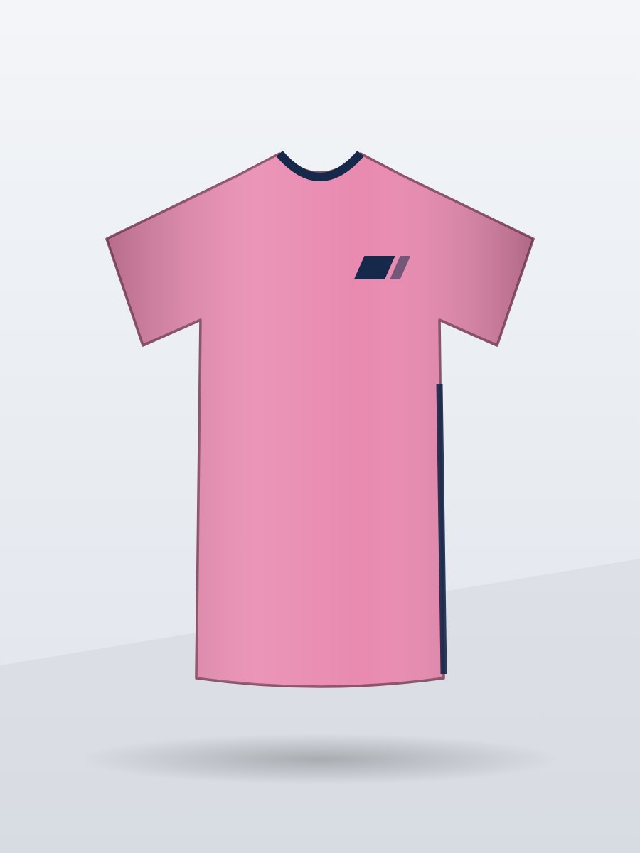 Breeze Cropped Training Tee, Pink, front view