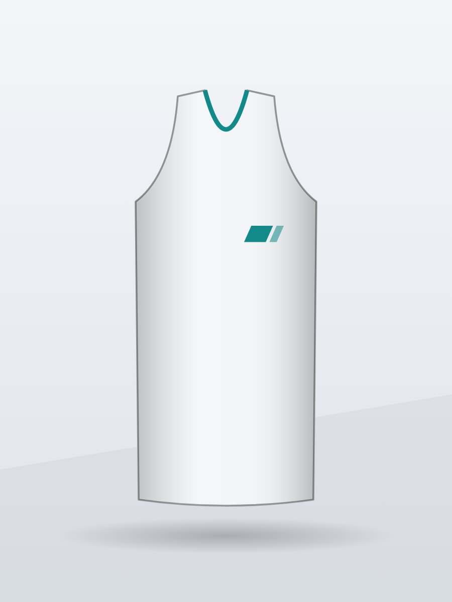 Balance Racerback Tank, White, front view