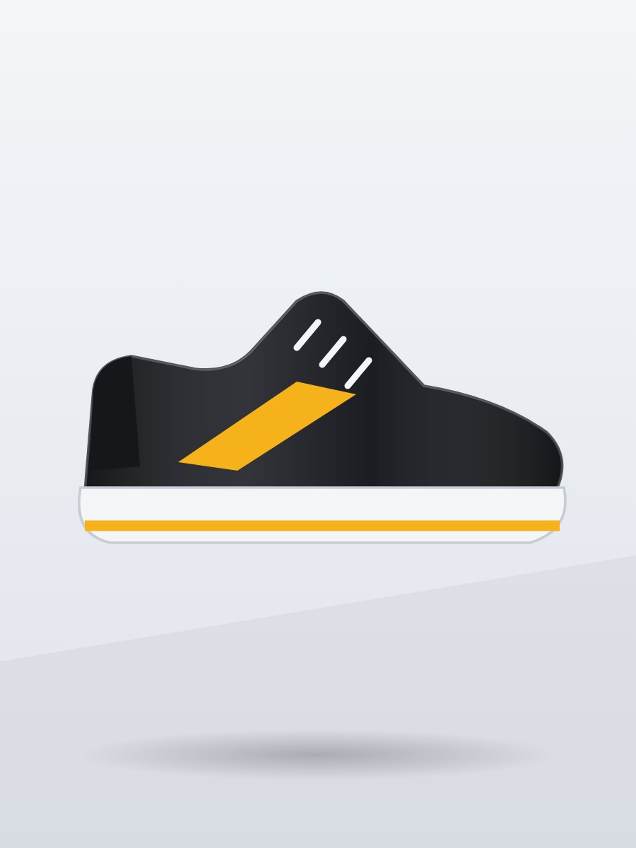 Apex Cross-Training Shoes, Black, front view